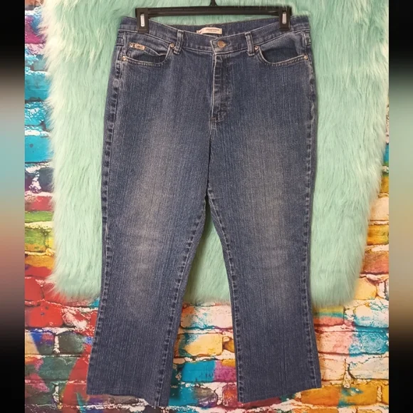 Lee Relaxed Boot Cut Jeans Size 14 Short - Picture 5 of 15